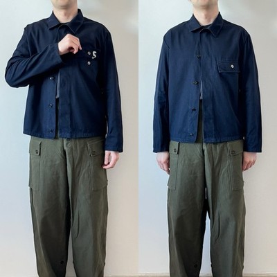 Soviet USSR Air force flights uniform vintage military faded work chore jacket M