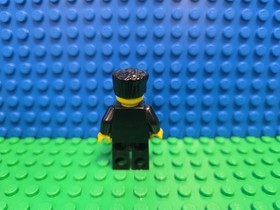 LEGO Suit Black Minifigure trn116 Town Flat Top CMF Lot Rare Vintage 4511 7032