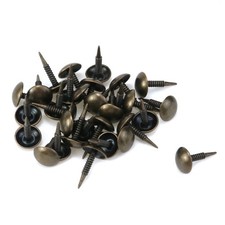 UTALIND 30 Pieces Upholstery Tacks, Decorative 13mm/0.51inch, Antique Brass