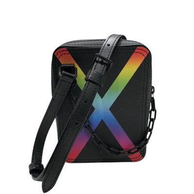 LOUIS VUITTON Danube Messenger M30332 Taiga Rainbow Shoulder Bag 