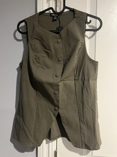 Boohoo Women’s Khaki Vest Size 14