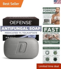 Defense Antifungal Bar Soap Jock Itch, Ringworm, Athlete's Foot, Skin Fungu...