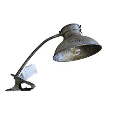 Klemmleuchte Tischlampe MARC Industrial Design Kabellos Metall Rusty Shabby Look
