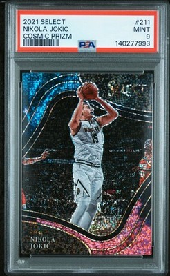 Nikola Jokic 2021-22 Panini Select Courtside Cosmic SSP PSA 9 #211