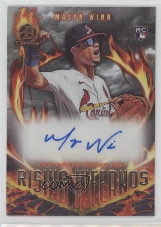 2024 Bowman Rising Infernos Auto /99 Masyn Winn #RIA-MW Rookie RC