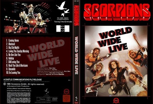 scorpions world wide live dvd 1985 klaus mine  rudolph schenker remastered