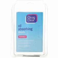 Clean  Clear Oil Absorbing Cleansing Sheets, 50 Ct