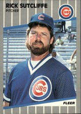 1989 Fleer #439 Rick Sutcliffe - BB