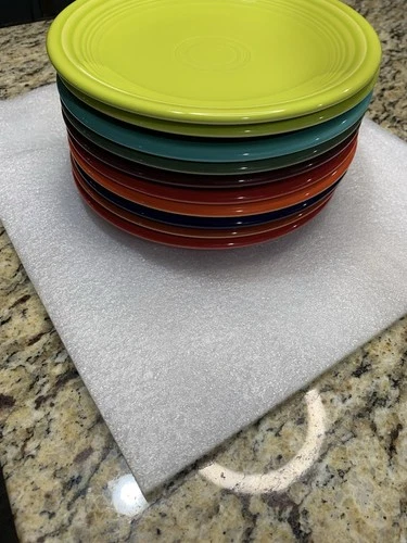 FIESTA by Homer Laughlin DESSERT PLATE, 7.25” Multiple Colors In Set, Set Of 10