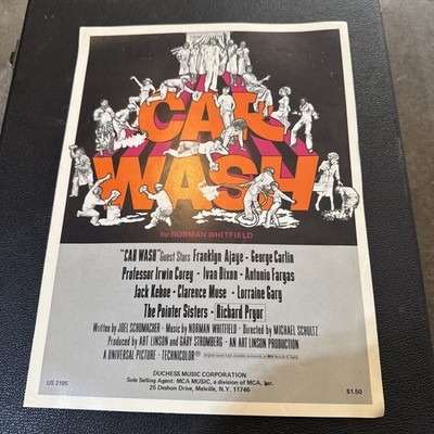 Vintage Sheet Music - Car Wash by Rose Royce (1976)