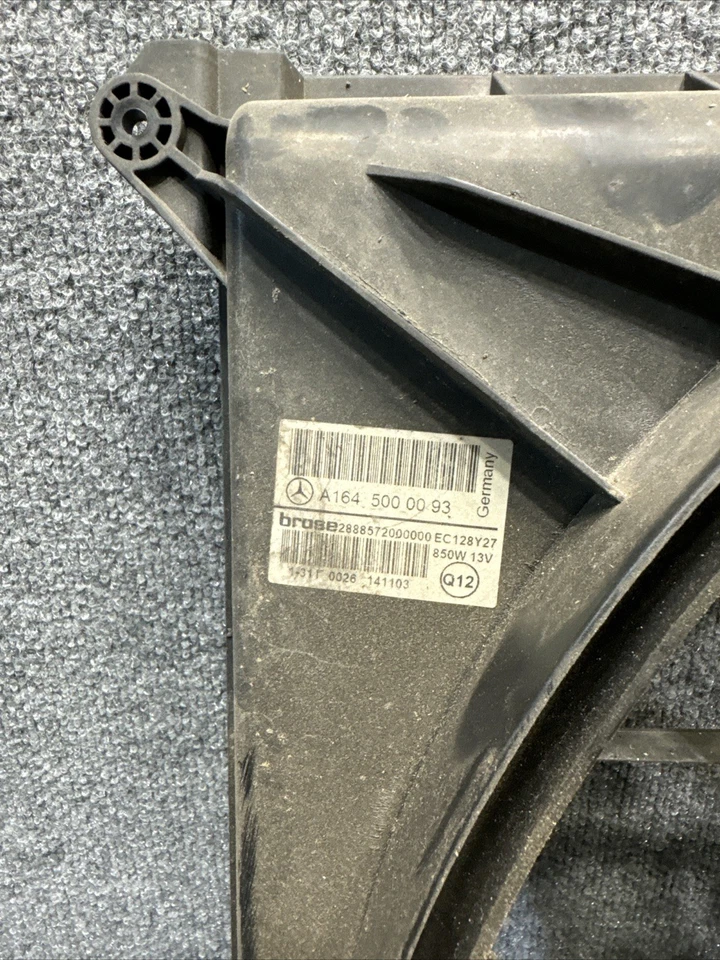 07-13 Mercedes X164 GL550 ML550 conjunto de ventilador de refrigeração do motor 1645000093 fabricante de equipamento original - Imagem 2 de 4