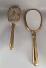 Vintage Mirror & Brush Set Gold Plated ? — photo 1