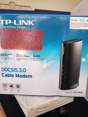 DOCSIS 3.0 Cable Moden TP-Link Modem Model: TC-7610 TC7610 ( No Cord )