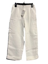 Brunello Cucinelli Girl  s A Line White Trousers 100 Cotton Size 6