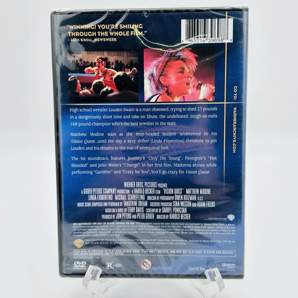 Vision Quest DVD 1985 Warner Archive Collection Widescreen Matthew Modine New - Image 2 of 2