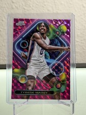 2023-24 Topps Chrome Cosmic #96 Tyrese Maxey Pink Galaxy Refractors