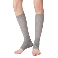 Knitted Leg Warmers Stirrup Dance Socks Knee High Ballet Yoga Sleeves for Wom...