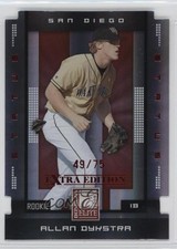 2008 Donruss Elite Extra Edition Status Red Die-Cut 49/75 Allan Dykstra #120 3f4