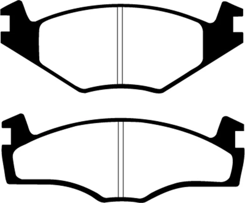 Pastilhas de freio esportivas EBC DP2517 Greenstuff 2000 Series para 1985–1993 Volkswagen Golf - Imagem 2 de 4