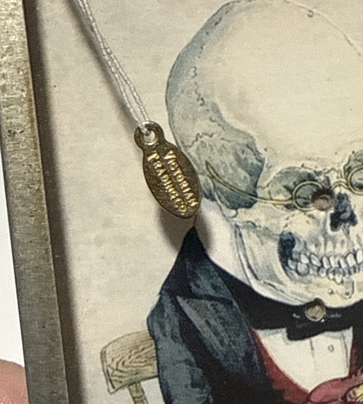 Victorian trading Halloween game skeleton doctor medical diagnosis unique shabby