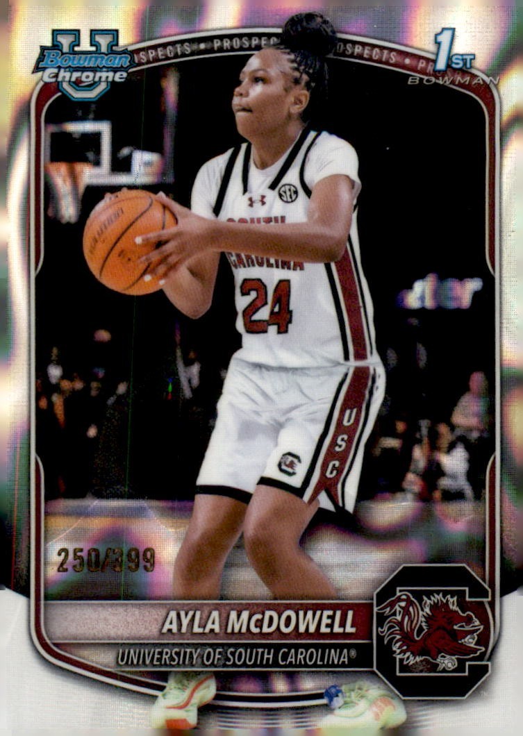 2025-26 Bowman - Chrome Prospects Ayla McDowell #BCP-84 Wave Refractor /399 (RC)