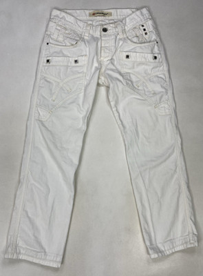 Cipo & Baxx Denim Jeans Men 32 x 29 White Y2K