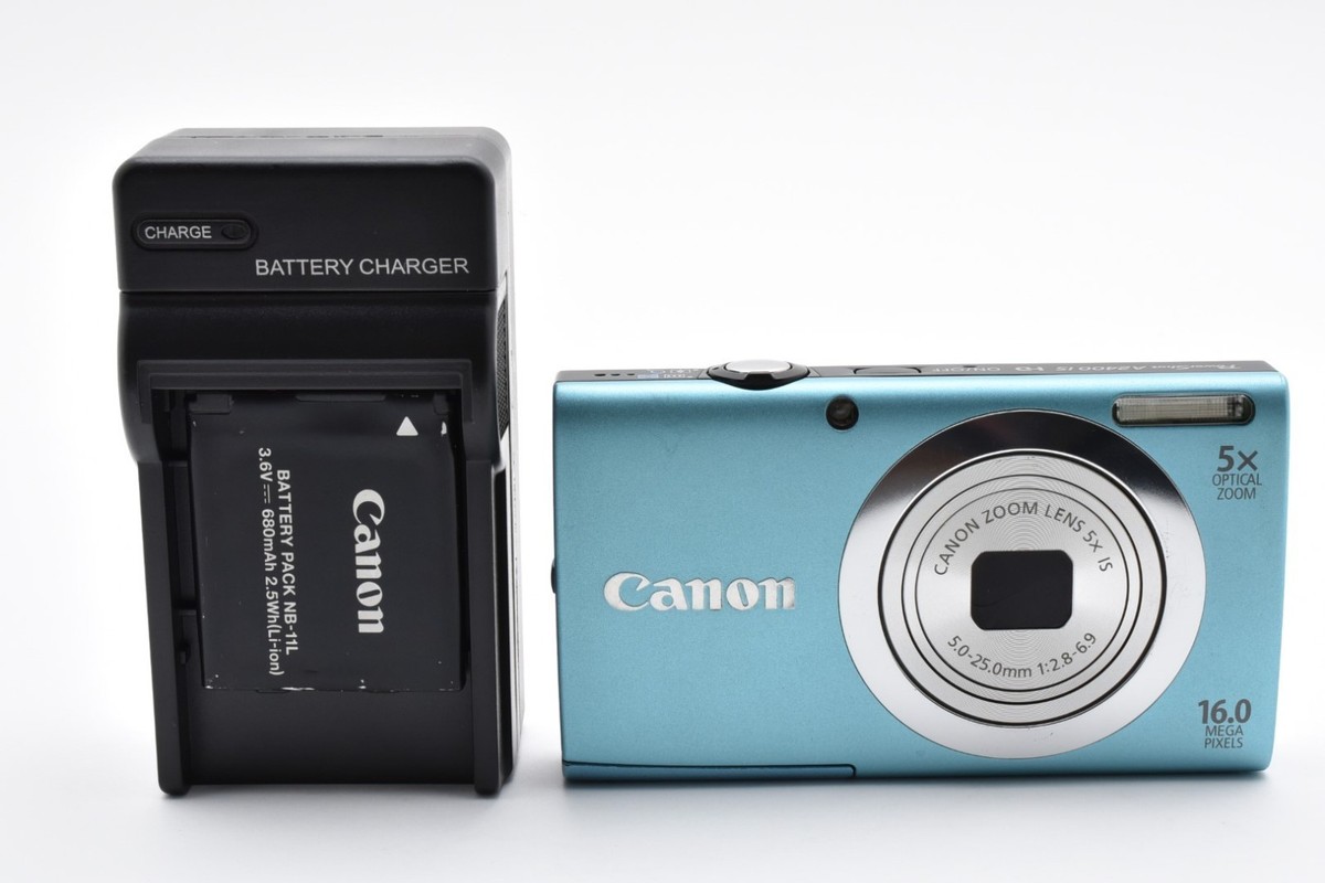 Canon PowerShot A2400 IS 青 Canon PowerShot A2400 IS Digital Camera (Blue) 6190B001 B&H