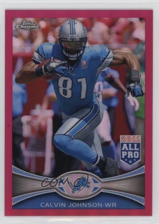 2012 Topps Chrome All-Pro BCA Refractor 76/399 Calvin Johnson #115 HOF 02ho