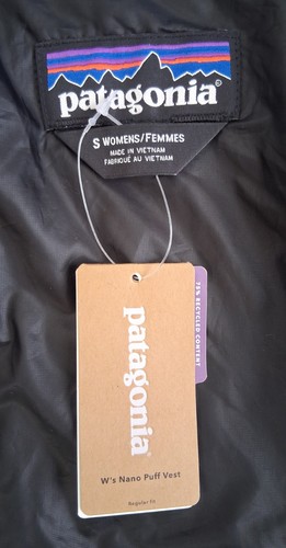 Patagonia Nano Puff Vest Primaloft Company Logo Black Size Small New With Tags  - Bild 9 von 11
