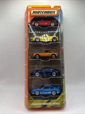 Matchbox NEW For 2025 Porsche Heroes 5 Pack 911 GT3, 918, 914, 911 Targa, Cabrio