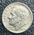 1964-D Roosevelt Dime Silver Circulated Uncertified US coin