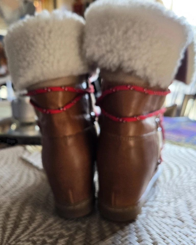 Isabel Marant Gamuza/Lana Forro Polar Bota de Cuña Talla 35/US 5.5 NUEVO-LEER Foto 3 de 4