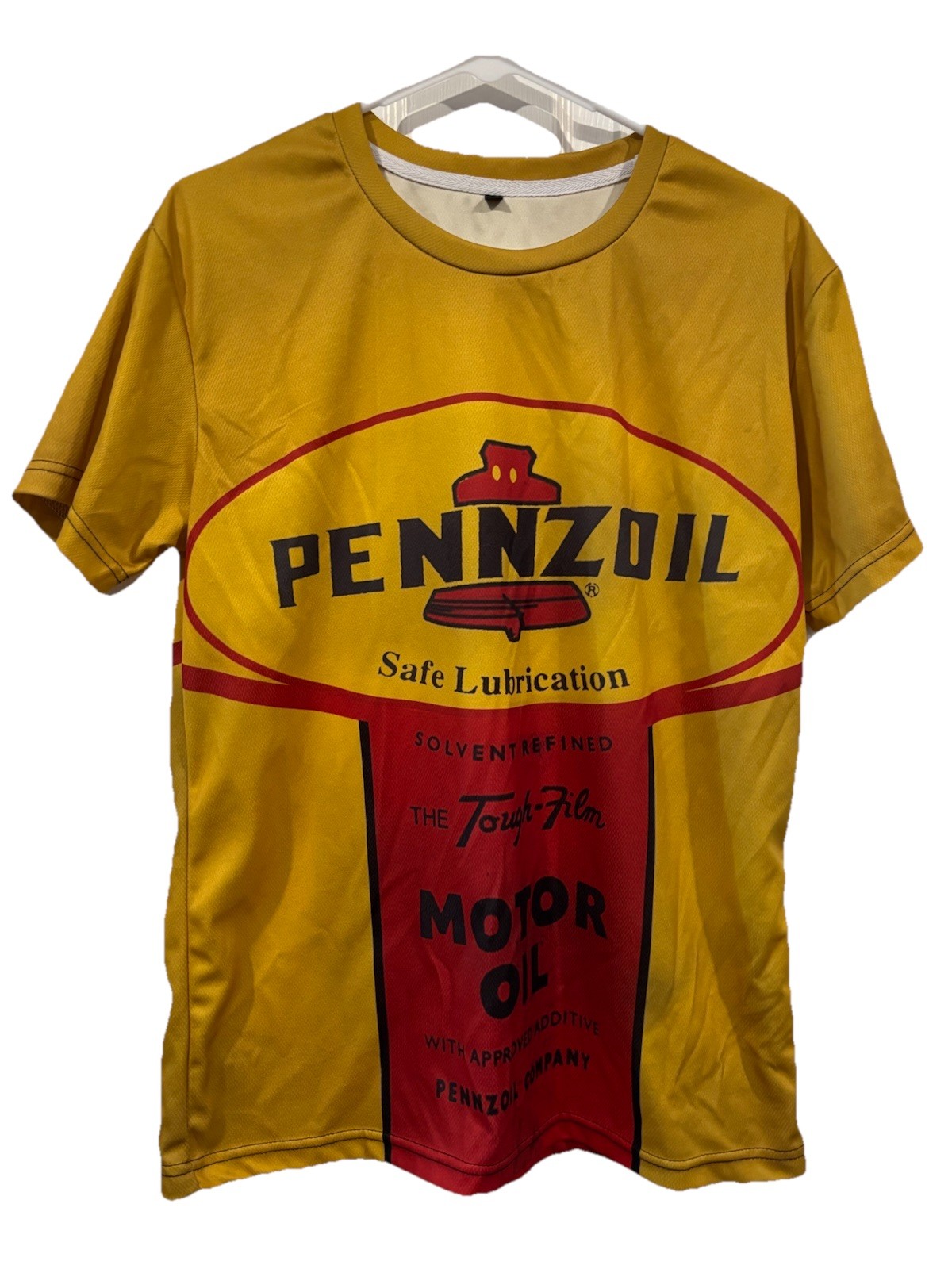 Motor Oil Safe Lubricant Racing Race Car Shirt Adult Xxl