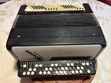 Button Accordion 3 row 100 Bass USSR  Vintage Bayan made in Tula Russia