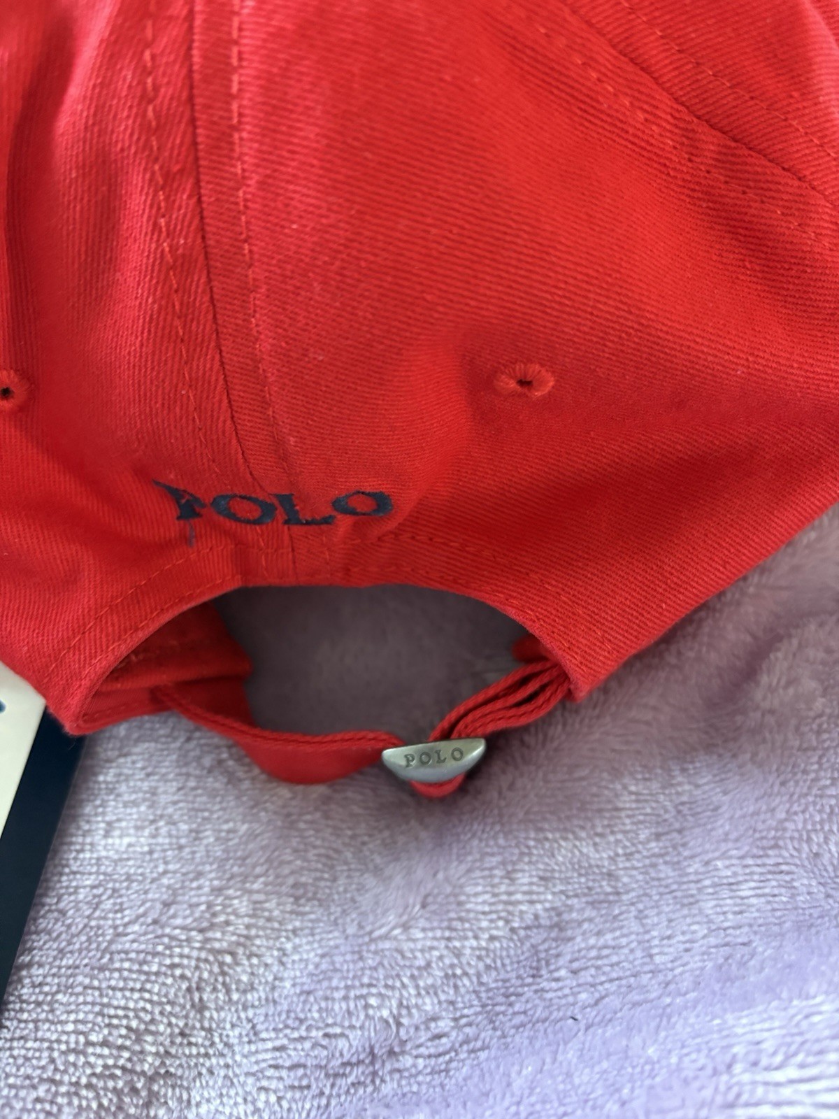 Cappello Polo Ralph Lauren Small Pony Core Replen Regolabile Baseball Golf Rosso