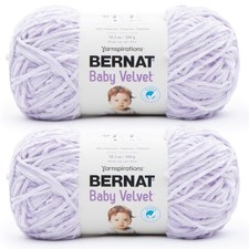 Bernat Baby Velvet Yarn 2 Pack Lilac Blooms 100 Polyester Soft Washable