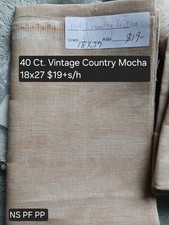 40 Count Vintage Country Mocha Linen - Zweigart 18x27