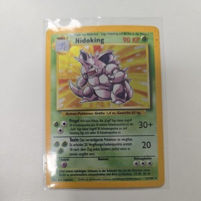 Pokémon TCG Nidoking Basis Set Holo Rare 11/102 Base Set 1999