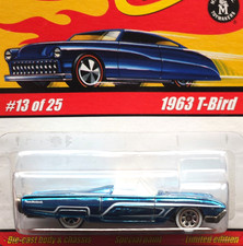 Hot Wheels 63 1963 Ford T-bird Classics Car 13 Of 25 Series 1 Blu Spectraflame