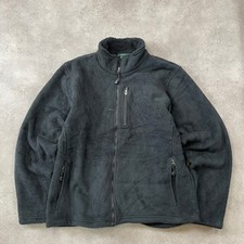 L.L.Bean Fleece Mens Large Sherpa Lined Full Zip Outdoor Jacket, Black