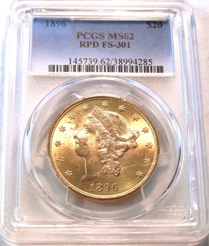1896-P Liberty Double Eagle — photo from the most recent tracked eBay sale