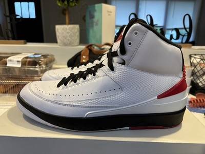 Jordan Air Jordan 2 Retro Mid Chicago White Black Red DX2454-106 Sneaker Mens 12