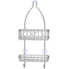 Hanging Shower Caddy, Stainless Steel Organizer, 24 Inch, Bathroom, Silver