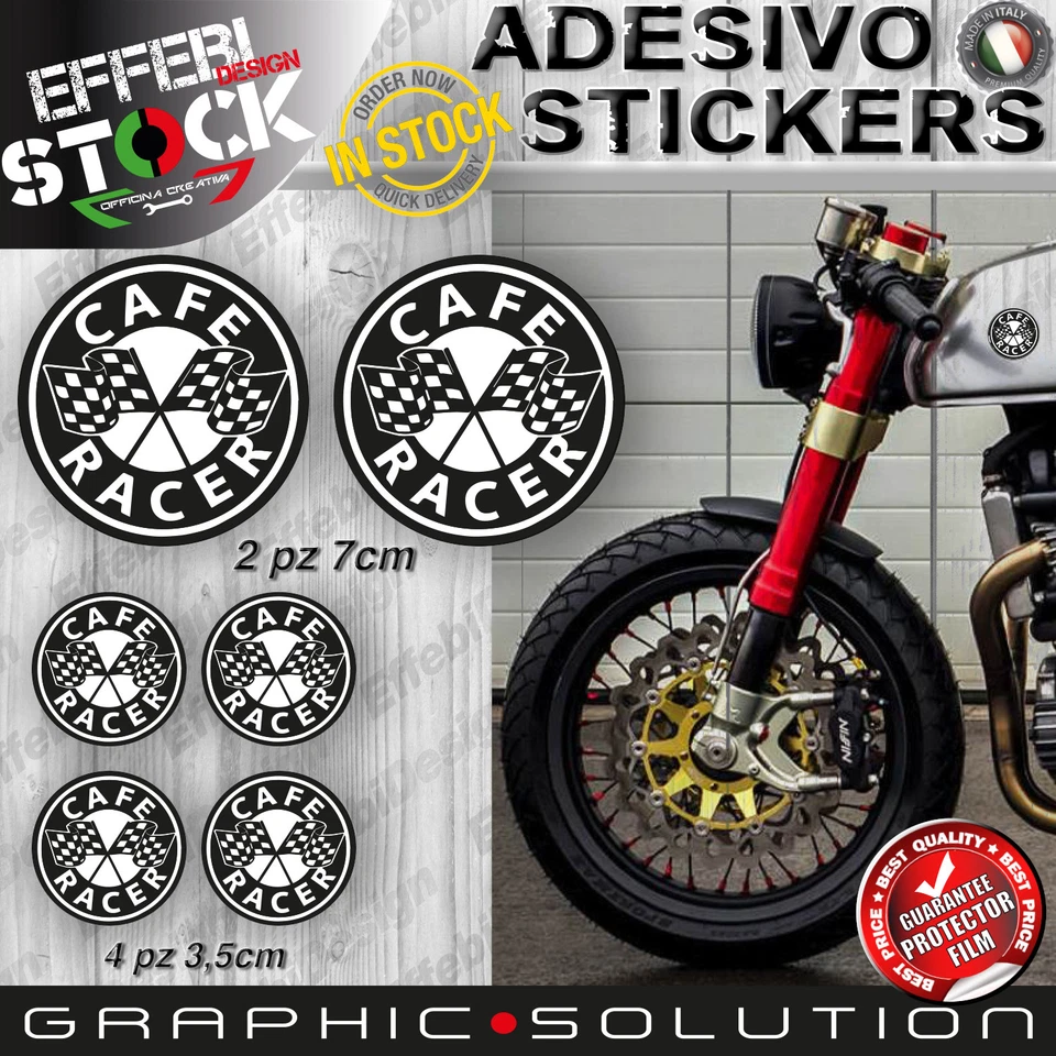 Adesivi Stickers Kit CAFE RACER ACE CAFE REUNION BOBBER GENTLEMANTS RIDER BMW