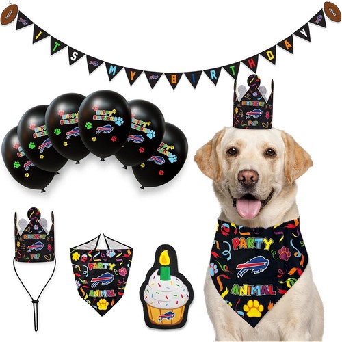 Pets First NFL Hund Geburtstag Party Zubehör Set 10 Teile mit 1 Football Bandana - Bild 3 von 82