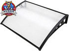 <!--F#f_0-->Window Awning, Brown PC Panel with Black Bracket, Outdoor Sun Shade 1x1.2m<!--F/-->