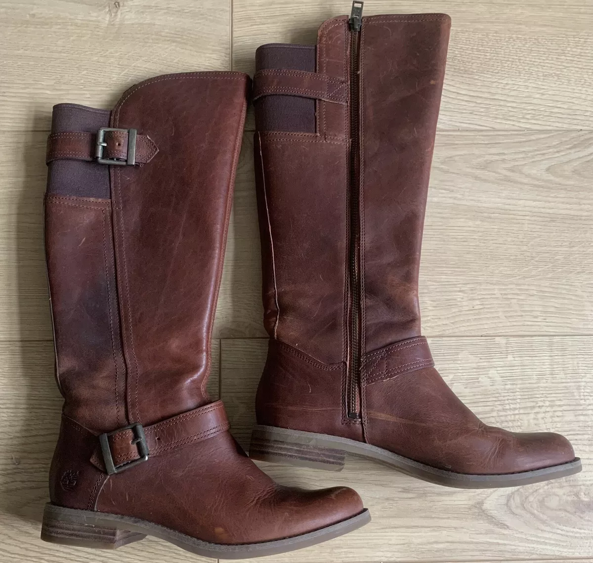 Timberland knee high boots with fur 2025