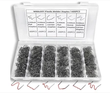1400PCS Plastic Welding Kit,Plastic Welder Staples,6 Different Shapes