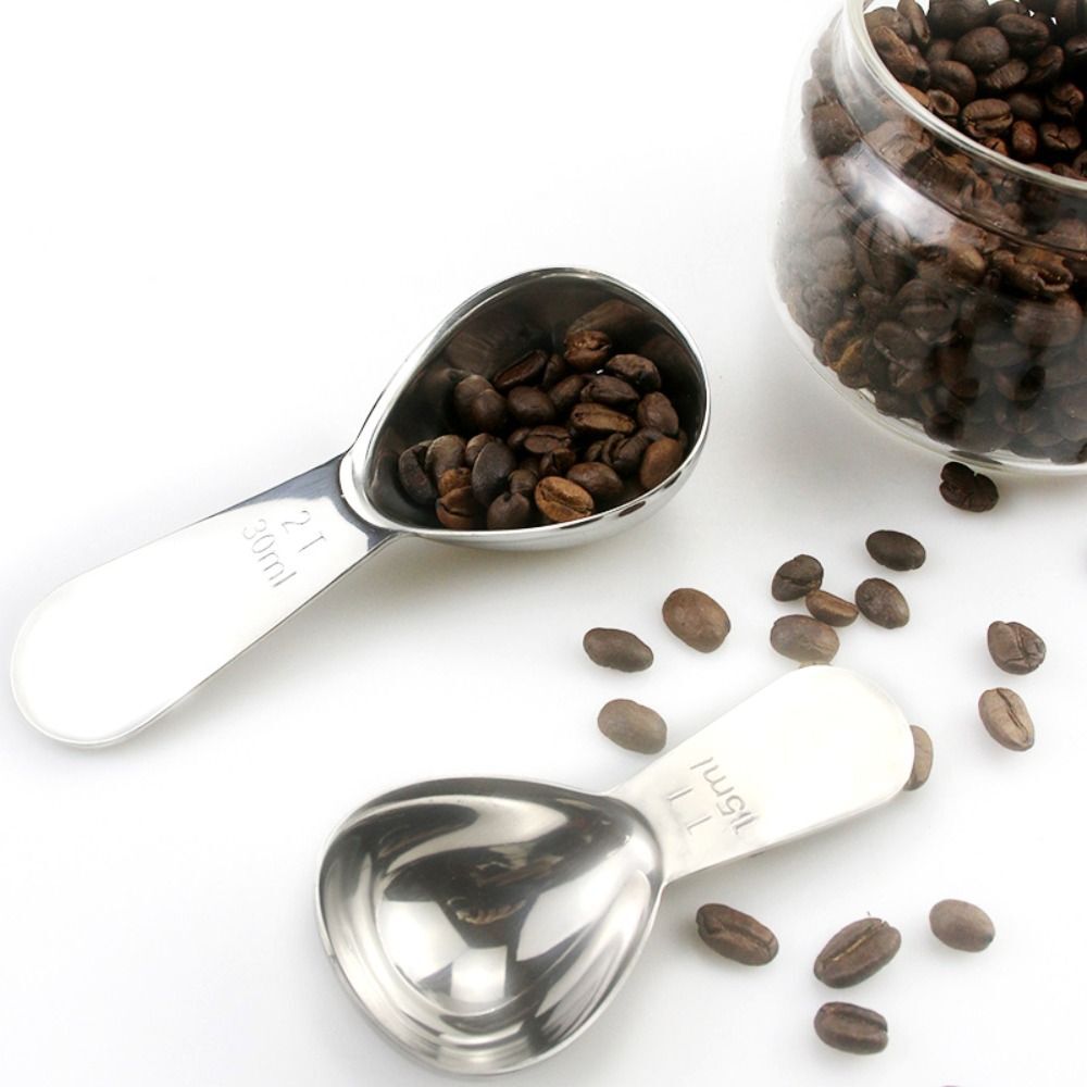 Coffee Scoop Stainless Steel Tablespoon Measuring Teaspoon Kitchen