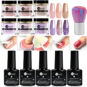 12pcs/set Mtssii Dipping Nail Powder Shinning Nail Pigment ...